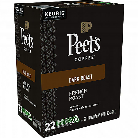 French Roast Coffee K-Cups, 22/Box (6545)