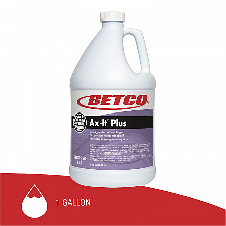 Ax-it Plus Floor Stripper, 1 gal Bottle, 4/Carton (1540400)