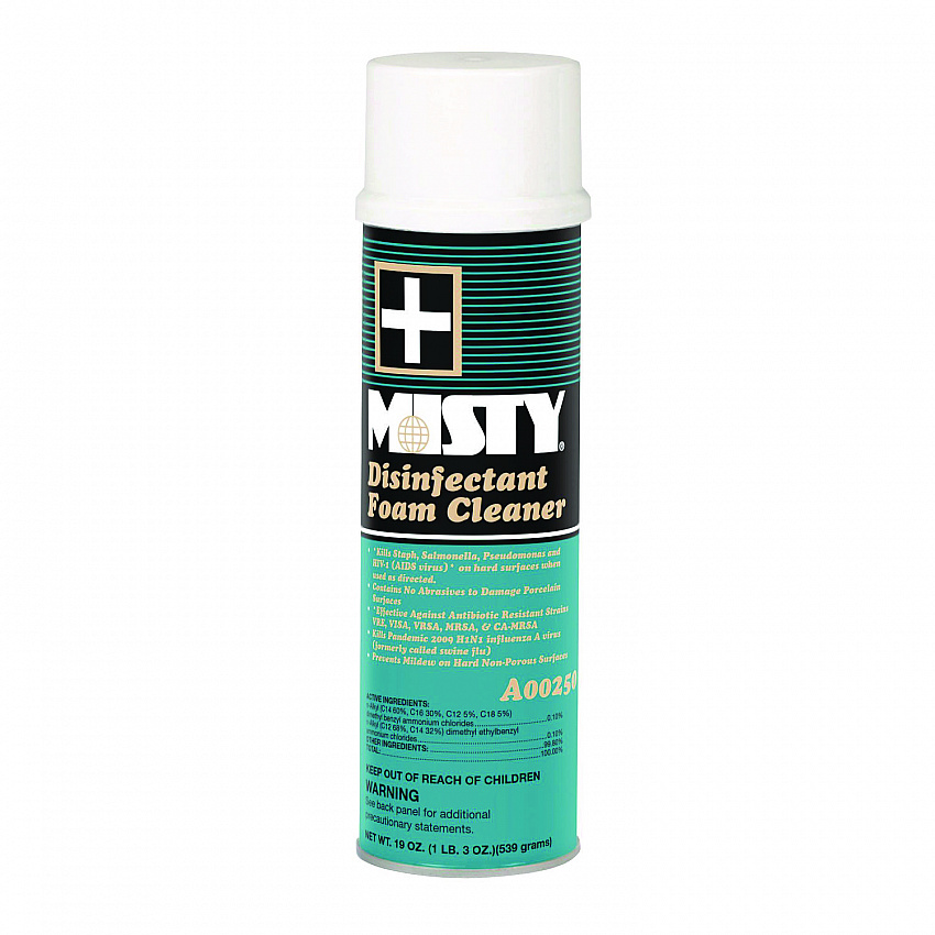 Disinfectant Foam Cleaner, Fresh Scent, 19 oz Aerosol Spray, 12/Carton (1001907)