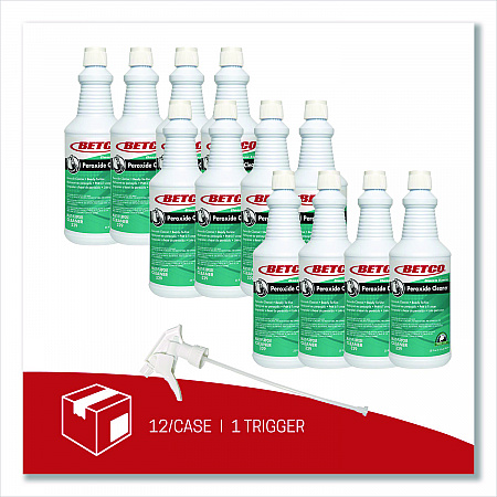 Green Earth Peroxide Cleaner, Fresh Mint Scent, 32 oz Bottle, 12/Carton (3291200)