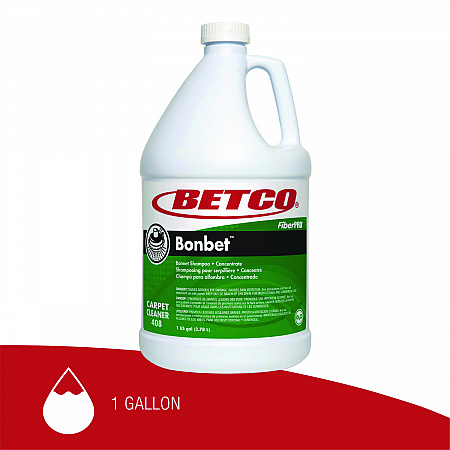 FiberPRO Bonbet Carpet Shampoo, 1 gal Bottle, 4/Carton (4080400)
