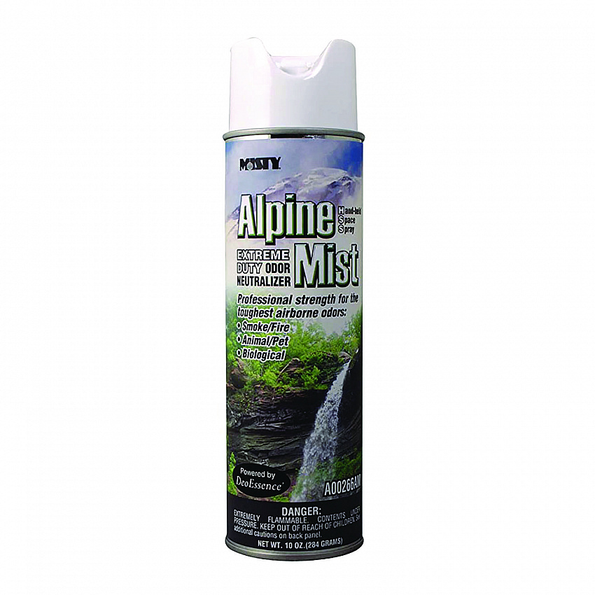 Hand-Held Odor Neutralizer, Alpine Mist, 10 oz Aerosol Spray, 12/Carton (1039394)