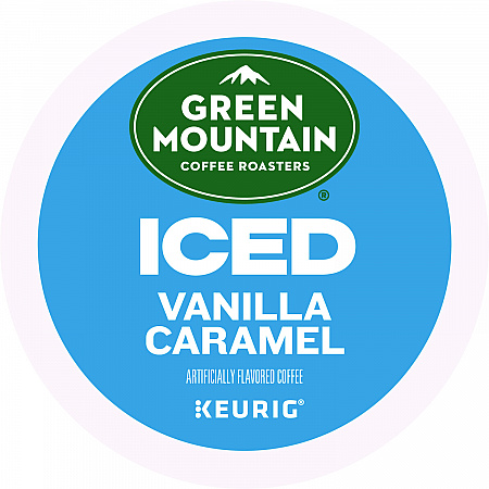 Vanilla Caramel Brew Over Ice Coffee K-Cups, 24/Box (9028)