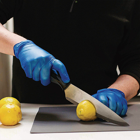 Industrial Vinyl Gloves, Powder-Free, Small, 3 mil Thick, 9.5