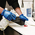 Industrial Vinyl Gloves, Powder-Free, Small, 3 mil Thick, 9.5