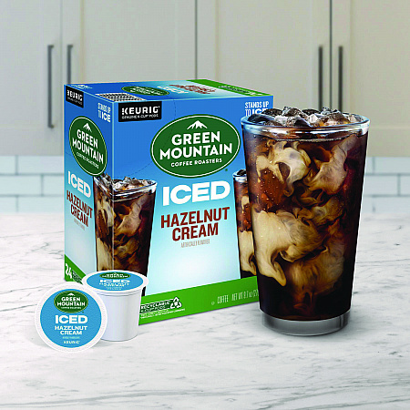 Hazelnut Cream Brew Over Ice Coffee K-Cups, 24/Box (9029)