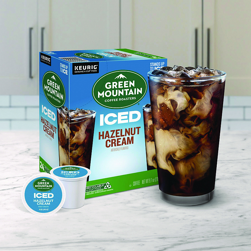Hazelnut Cream Brew Over Ice Coffee K-Cups, 24/Box (9029)