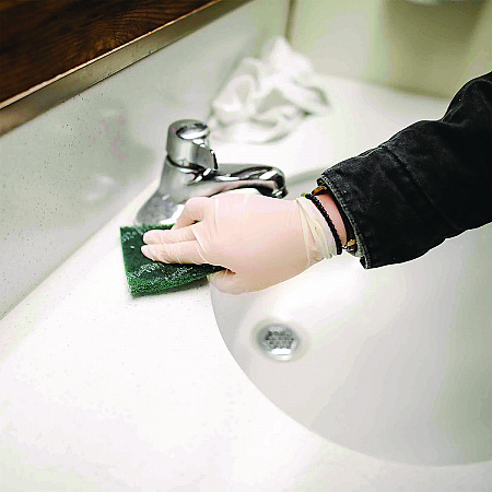 Extra Thick Latex Disposable Gloves, Powder-Free, Medium, 6 mil Thick, 9.5