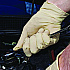Extra Thick Latex Disposable Gloves, Powder-Free, Large, 6 mil Thick, 9.5