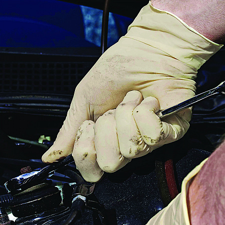 Extra Thick Latex Disposable Gloves, Powder-Free, X-Large, 6 mil Thick, 9.5