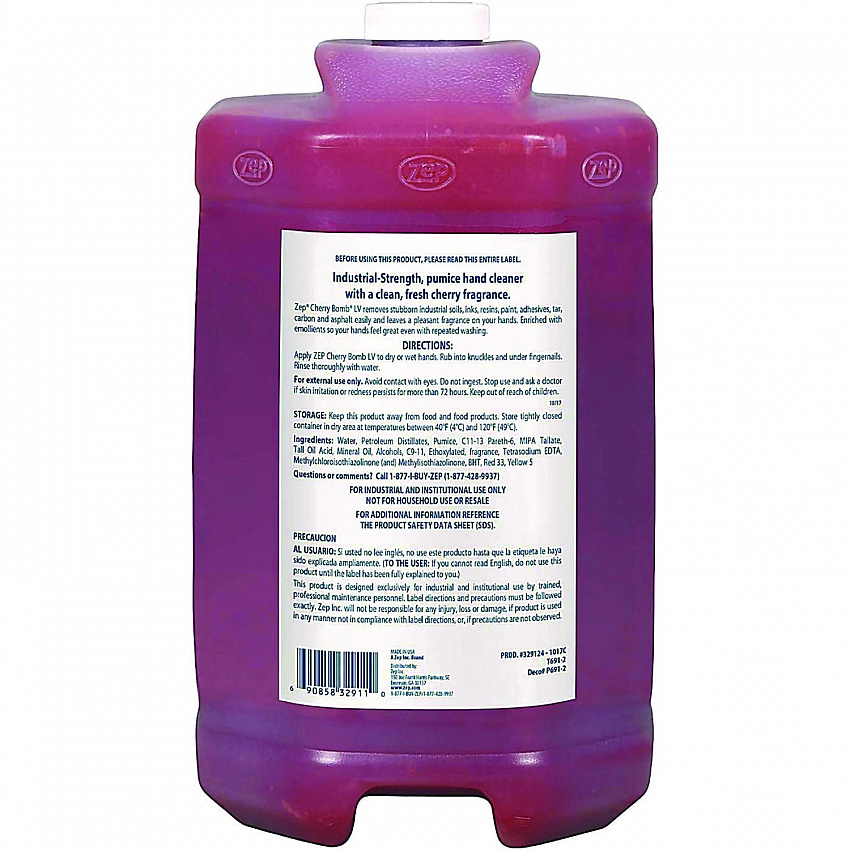 Cherry Bomb Hand Cleaner Refill, Cherry Scent, 1 gal (95124EA)