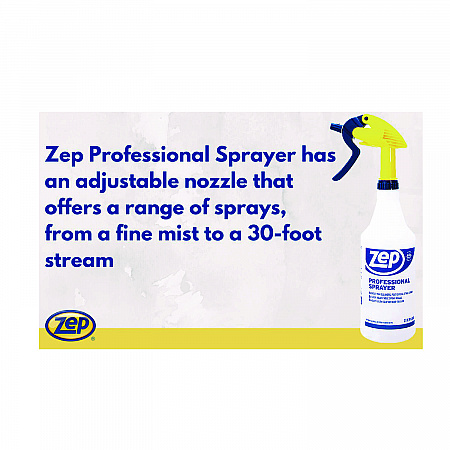 Professional Spray Bottle, 32 oz, Blue/Gold/Clear, 36/Carton (HDPRO36CT)