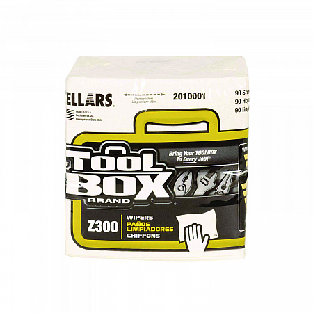 Z300 Quarterfold Wipers, 1-Ply, 11.87 x 13, White, 12/Carton (2010001)