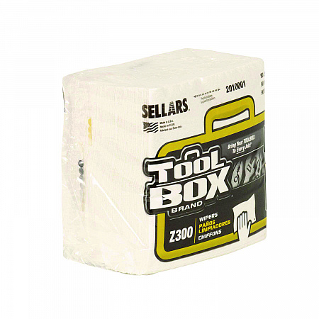 Z300 Quarterfold Wipers, 1-Ply, 11.87 x 13, White, 12/Carton (2010001)