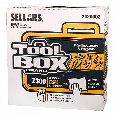 Z300 Pop-Up Wipers, 1-Ply, 8.5 x 16.5, White, 8/Carton (2020002)