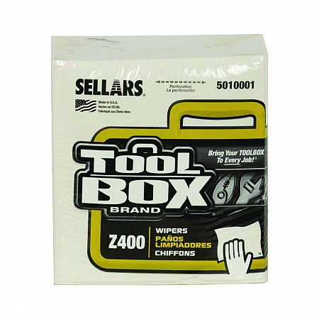 Z400 Quarterfold Wipers, 1-Ply, 11.87 x 13, White, 12/Carton (5010001)