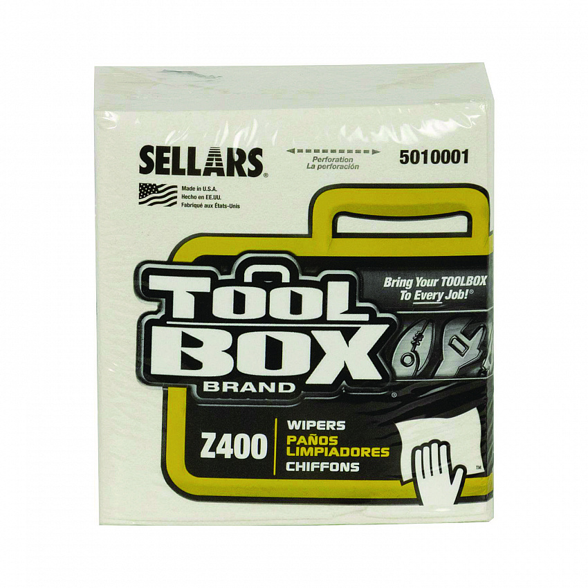 Z400 Quarterfold Wipers, 1-Ply, 11.87 x 13, White, 12/Carton (5010001)