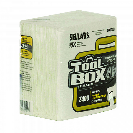 Z400 Quarterfold Wipers, 1-Ply, 11.87 x 13, White, 12/Carton (5010001)