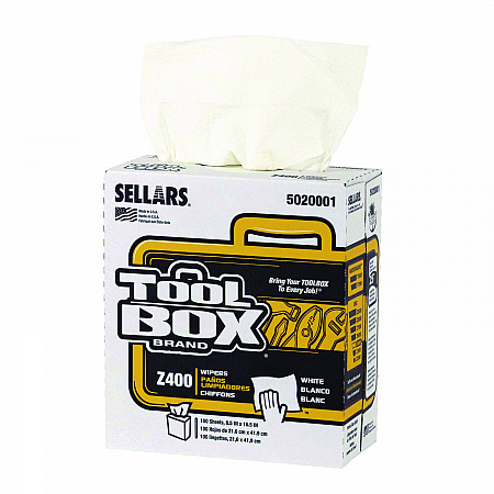 Z400 Interfold Pop-Up Wipers, 1-Ply, 8.5 x 16.5, White, 8/Carton (5020001)