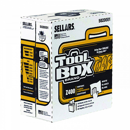 Z400 Interfold Pop-Up Wipers, 1-Ply, 8.5 x 16.5, White, 8/Carton (5020001)