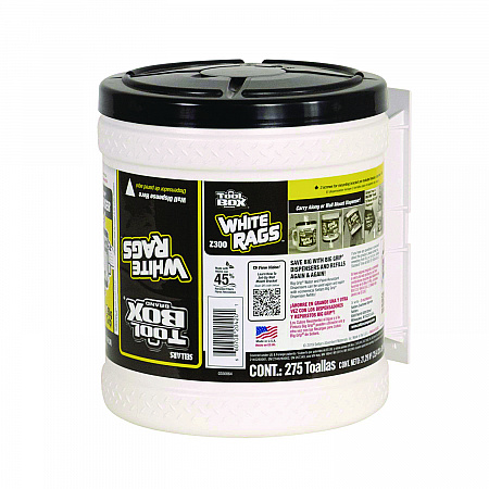 Z300 Wipers Big Grip Dispenser, 1-Ply, 10 x 12, White, 2/Carton (20420)