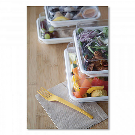 Renewable and Compostable Lids, 8.8 x 8.8 x 1.64, Clear, Plastic, 200/Carton (EPSCS9SLID)