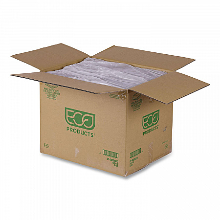 Renewable and Compostable Lids, 8.8 x 8.8 x 1.64, Clear, Plastic, 200/Carton (EPSCS9SLID)