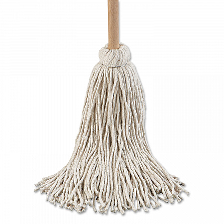 Handle/Deck Mop, #32 White Cotton Head, 54