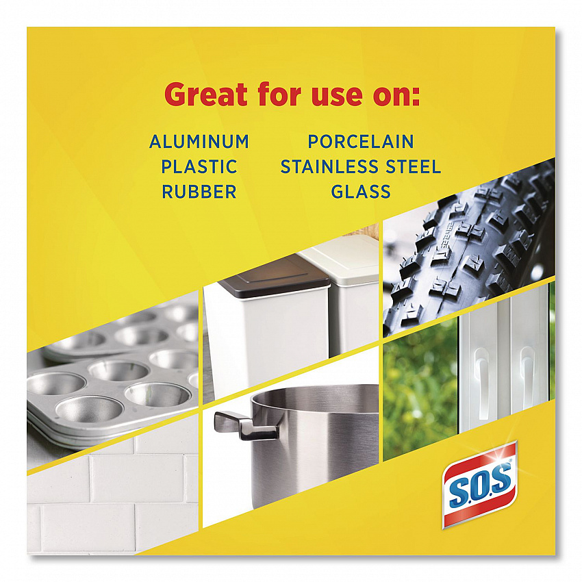 Steel Wool Soap Pads, Steel, 4/Box, 24 Boxes/Carton (98041)