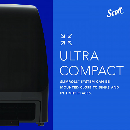 Slimroll Electronic Towel Dispenser, 12.35 x 7.25 x 11.8, Black (47196)