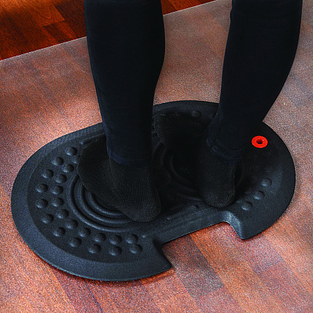 AFS-TEX 2000X Anti-Fatigue Mat, Oval, Black Anti-Slip Surface, 16