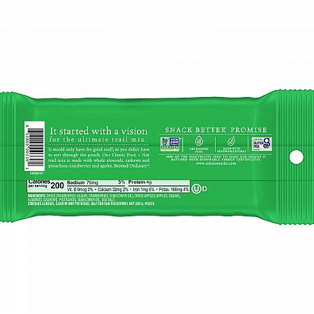 Fruit and Nut Classic Trail Mix, 1.5 oz Bag, 18/Carton (00330)