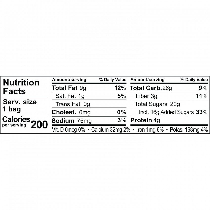 Fruit and Nut Classic Trail Mix, 1.5 oz Bag, 18/Carton (00330)