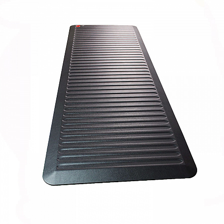 AFS-TEX 6000X Anti-Fatigue Mat, Rectangular, Midnight Black Ribbed Surface, 23