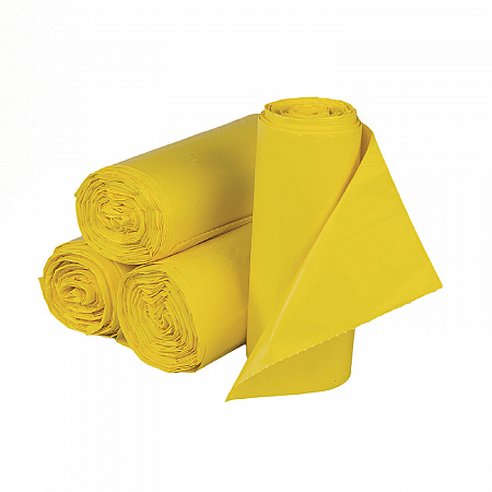 Low-Density Commercial Can Liners, Infectious Waste Biohazard, 30 gal, 1.15 mil, 30