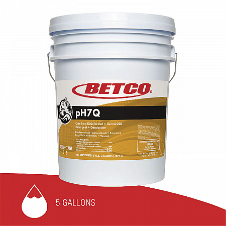 pH7Q Neutral Disinfectant, Pleasant Lemon Scent, 5 gal Pail (3160500)