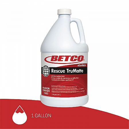 Rescue TruMatte Floor Finish, 1 gal Bottle, 4/Carton (16820400)