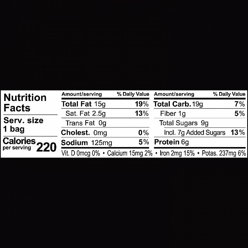 Pomegranate Vanilla Glazed Mix Cashews, 1.5 oz Bag, 18/Carton (00328)