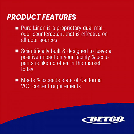 SenTec Pure Linen Concentrate Odor Eliminator, Pure Linen, 128 oz Bottle, 4/Carton (41300400)
