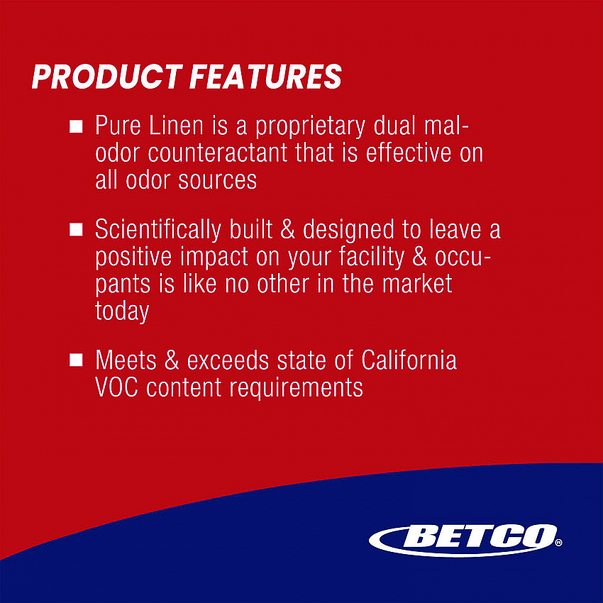 SenTec Pure Linen Concentrate Odor Eliminator, Pure Linen, 128 oz Bottle, 4/Carton (41300400)