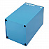 29 Gallon Trash/Recycling Cans, Steel, Blue Recycling Can with Square Lid, Black Trash Can with Square Lid (4450BLKKIT1)