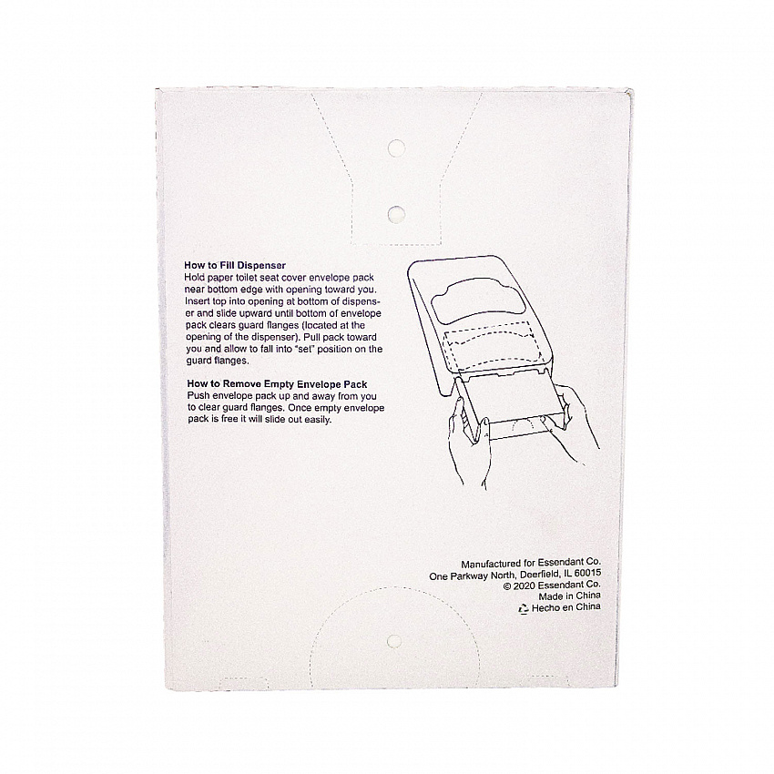 Quarter-Fold Toilet Seat Covers, 14.17 x 16.73, White, 5,000/Carton (TSC40125QB)
