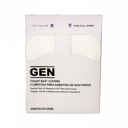 Quarter-Fold Toilet Seat Covers, 14.17 x 16.73, White, 5,000/Carton (TSC40125QB)