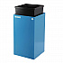 29 Gallon Trash/Recycling Cans, Steel, Blue Mixed Recycling Can with Square Lid, Black Trash Can with Square Lid (4450BLKKIT2)