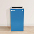 29 Gallon Trash/Recycling Cans, Steel, Blue Mixed Recycling with Mixed Lid, Black Trash Can with Square Lid (4450BLKKIT3)