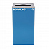 29 Gallon Trash/Recycling Cans, Steel, Blue Recycling with Mixed Lid, Black Trash Can with Square Lid (4450BLKKIT4)