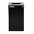 29 Gallon Trash/Recycling Cans, Steel, Blue Recycling with Mixed Lid, Black Trash Can with Square Lid (4450BLKKIT4)