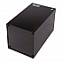 29 Gallon Trash/Recycling Cans, Steel, Blue Recycling with Mixed Lid, Black Trash Can with Square Lid (4450BLKKIT4)