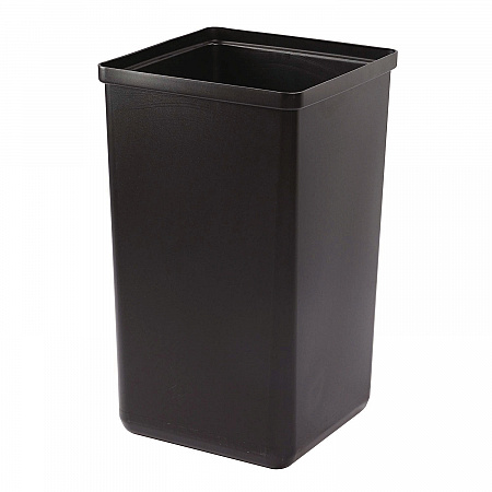 29 Gallon Trash/Recycling Cans, Steel, Blue Cans/Bottles Recycling with Mixed Lid, Black Trash Can with Square Lid (4450BLKKIT5)