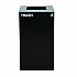 29 Gallon Trash/Recycling Cans, Steel, Blue Cans/Bottles Recycling with Circle Lid, Black Trash Can with Square Lid (4450BLKKIT7)